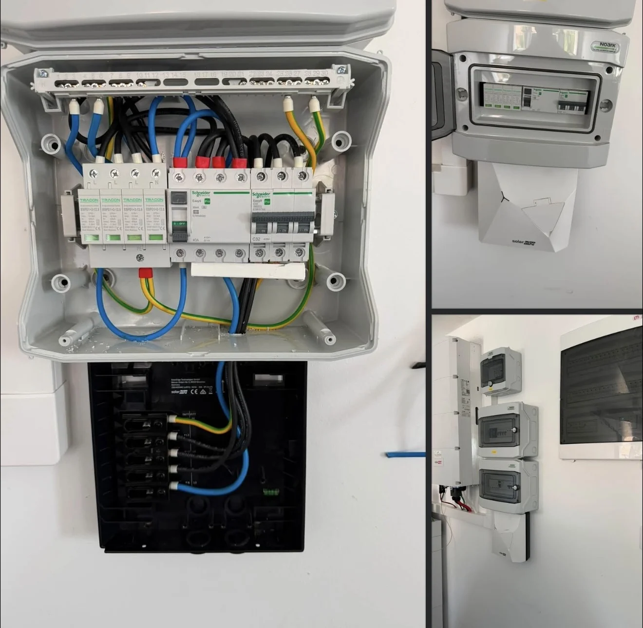 Igényesen kialakított elektromos elosztótábla villanyszerelés után